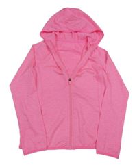 Křiklavě růžová melírovaná propínací sportovní mikina s kapucí St. Bernard
