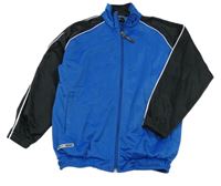 Cobaltově modro-černá propínací sportovní mikina s nášivkou Avento Team