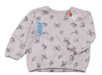 Nové - lila mikina s motýlky PRIMARK