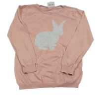 Pudrový svetr s králíčkem Topolino