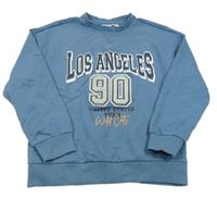 Modrošedá mikina s číslem a nápisy L&D