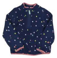 Tmavomodrá fleecová mikina s hvězdičkami M&S