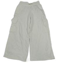 Smetanové cargo široké tepláky F&F