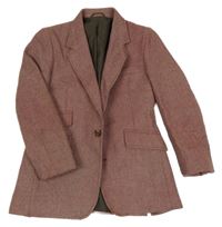 Hnědofialové melírované sako