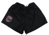 Černé sportovní kraťasy se znakem 