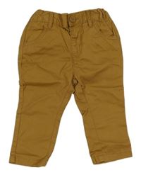 Bronzové chino plátěné kalhoty C&A