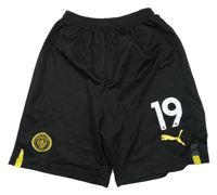 Černé sportovní fotbalové kraťasy Manchester City a číslem PUMA