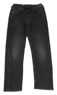 Tmavošedé jogger teplákové rifle H&M