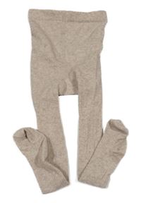Béžovo-šedé melírované žebrované punčocháče H&M