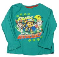 Zelené triko s Paw Patrol Nickelodeon