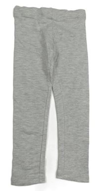 Šedé melírované teplé legíny H&M