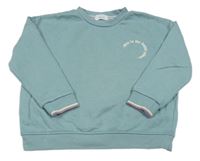 Zelenošedá mikina s nápisem Primark