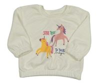 Smetanová mikina s jednorožci Primark