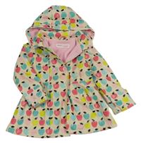 Béžová nepromokavá lehce zateplená parka s jablky a kapucí Minoti