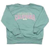 Zelená mikina s nápisem LC Waikiki