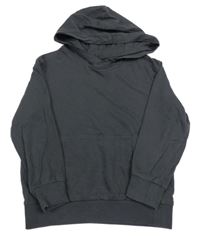 Antracitová lehká mikina s kapucí H&M