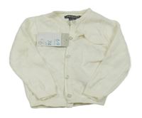 Nové - Smetanový propínací svetr s volánky Primark