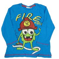 Modré triko s příšerkou Kids