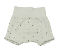 Bílé bavlněné kraťasy s kotvami H&M