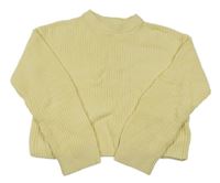 Žlutý crop svetr H&M