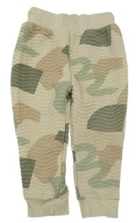 Béžové prošívané vzorované tepláky George