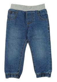 Modré cuff rifle s úpletovým pasem F&F