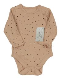 Nové - Růžové puntíkaté žebrované body George