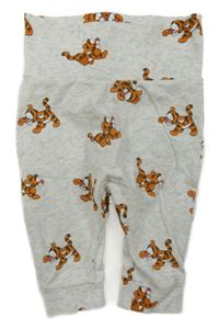 Šedé melírované tepláky s tygrem H&M