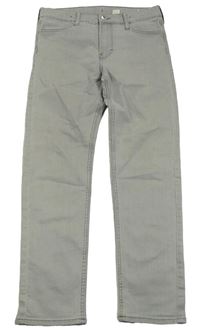 Světlešedé slim fit rifle zn. H&M
