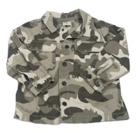 Šedá army lehká riflová bunda F&F
