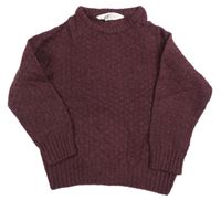 Mahagonový vlněný svetr H&M