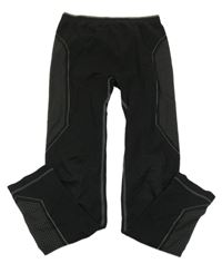 Černo-šedé thermo kalhoty Yigga