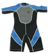 Nové - černo-modrý neopren 