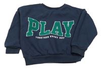 Tmavomodrá mikina s nápisem Primark