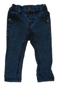 Modro-černé melírované skinny rifle Next