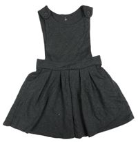 Nové - tmavošedé teplákové laclové šaty M&S