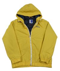 Žlutá šusťáková voděodolná jarní bunda s kapucí Jack & Jones