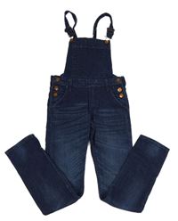 Tmavomodré laclové rifle H&M