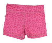 Růžové kraťasy s leopardím vzorem H&M