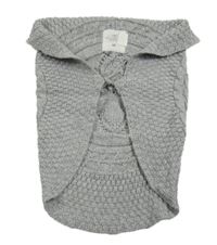 Šedá pletená vzorovaná vlněná vesta zn. H&M