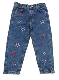 Tmavomodré rifle s hvězdami Denim Co.