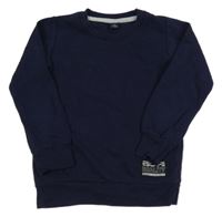 Tmavomodrá žebrovaná mikina Y.F.K.