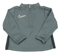 Šedá sportovní mikina s logem Nike