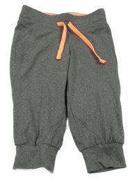 Šedé sportovní crop tepláky Crane