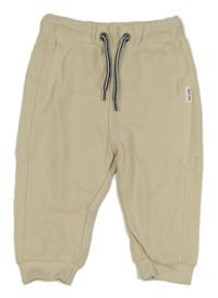 Béžové žebrované tepláky Topomini