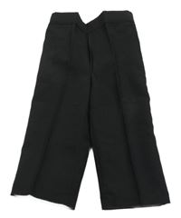 Černé kalhoty se vzorovaným pruhem