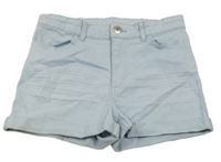 Světlemodré riflové kraťasy H&M