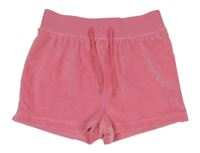 Růžové sametové kraťasy Next