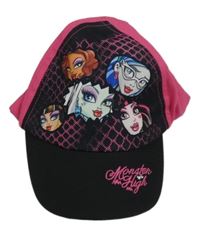 Černo-růžová kšiltovka s dívkami - MonsterHigh