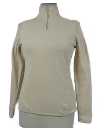 Dámská smetanová fleecová sportovní mikina Lefties